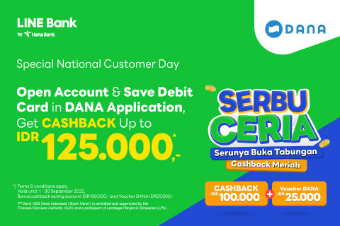 Open a LINE Bank Account, Enjoy a Special Bonus of Up to Rp125,000