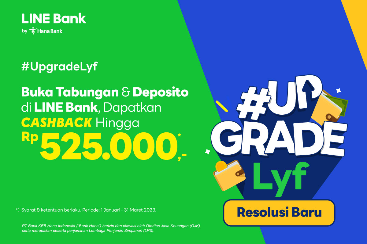 Buka rekening LINE Bank, dapatkan cashback Rp525.000