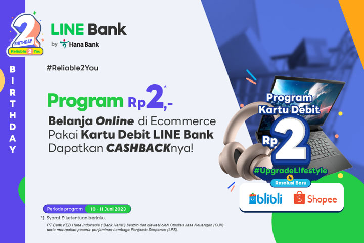 Promo Kartu Debit 2nd Birthday (Online Merchant)