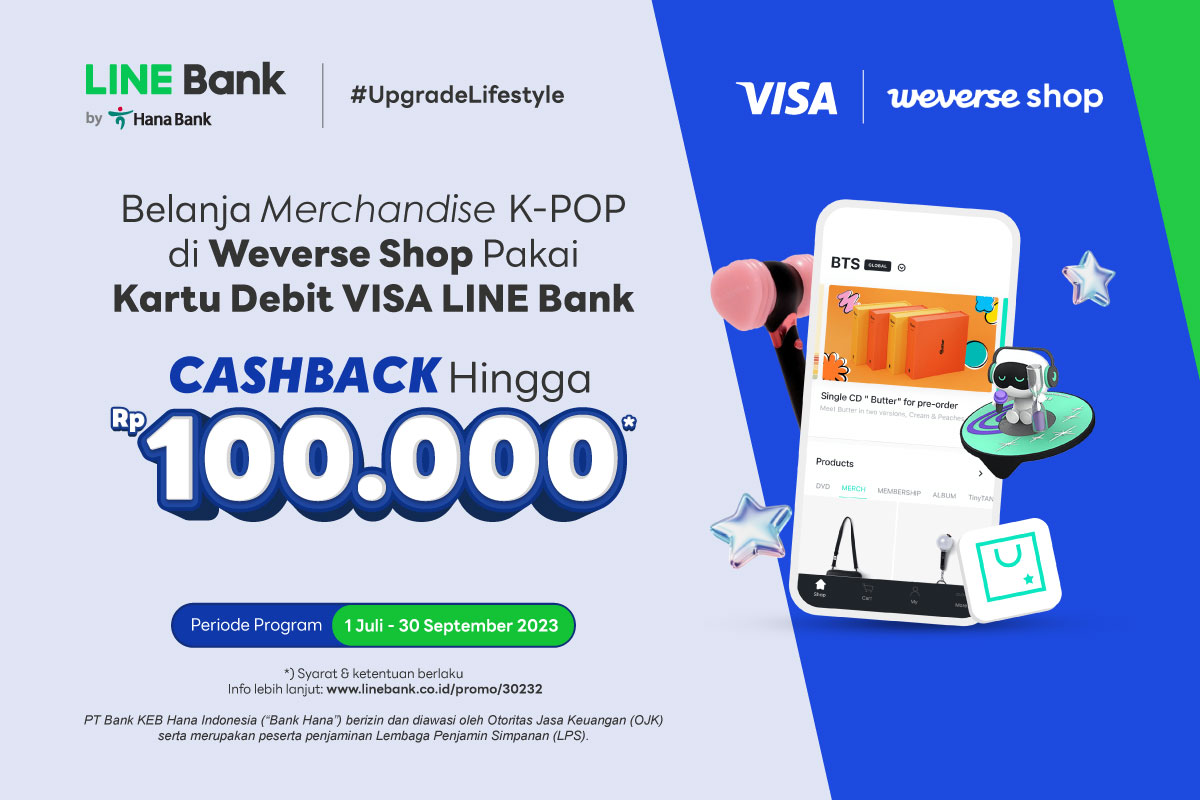 Beli Merch K-POP di Weverse CASHBACK hingga Rp100.000,-