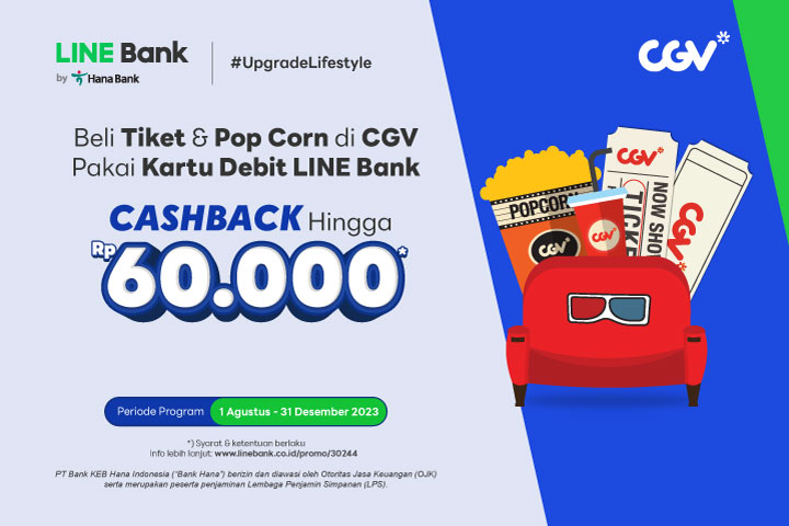 Nonton di CGV pakai Kartu Debit CASHBACK hingga Rp60.000