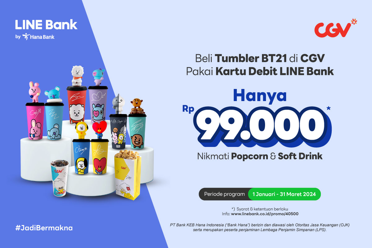 Dapatkan Tumbler BT21 Hanya di CGV