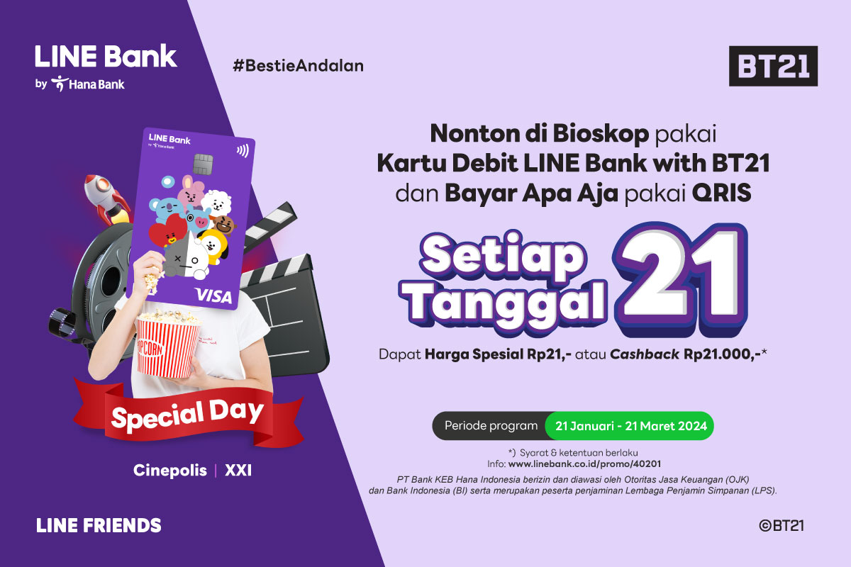 Special Day -  LINE Bank Debit Card with BT21