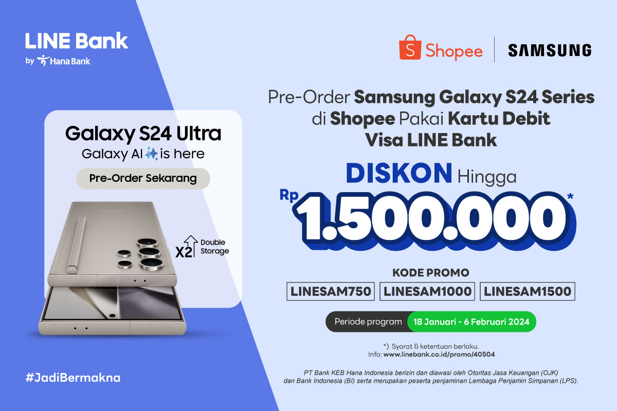 Pre-order Samsung Galaxy S24 Series Diskon s/d Rp1.500.000