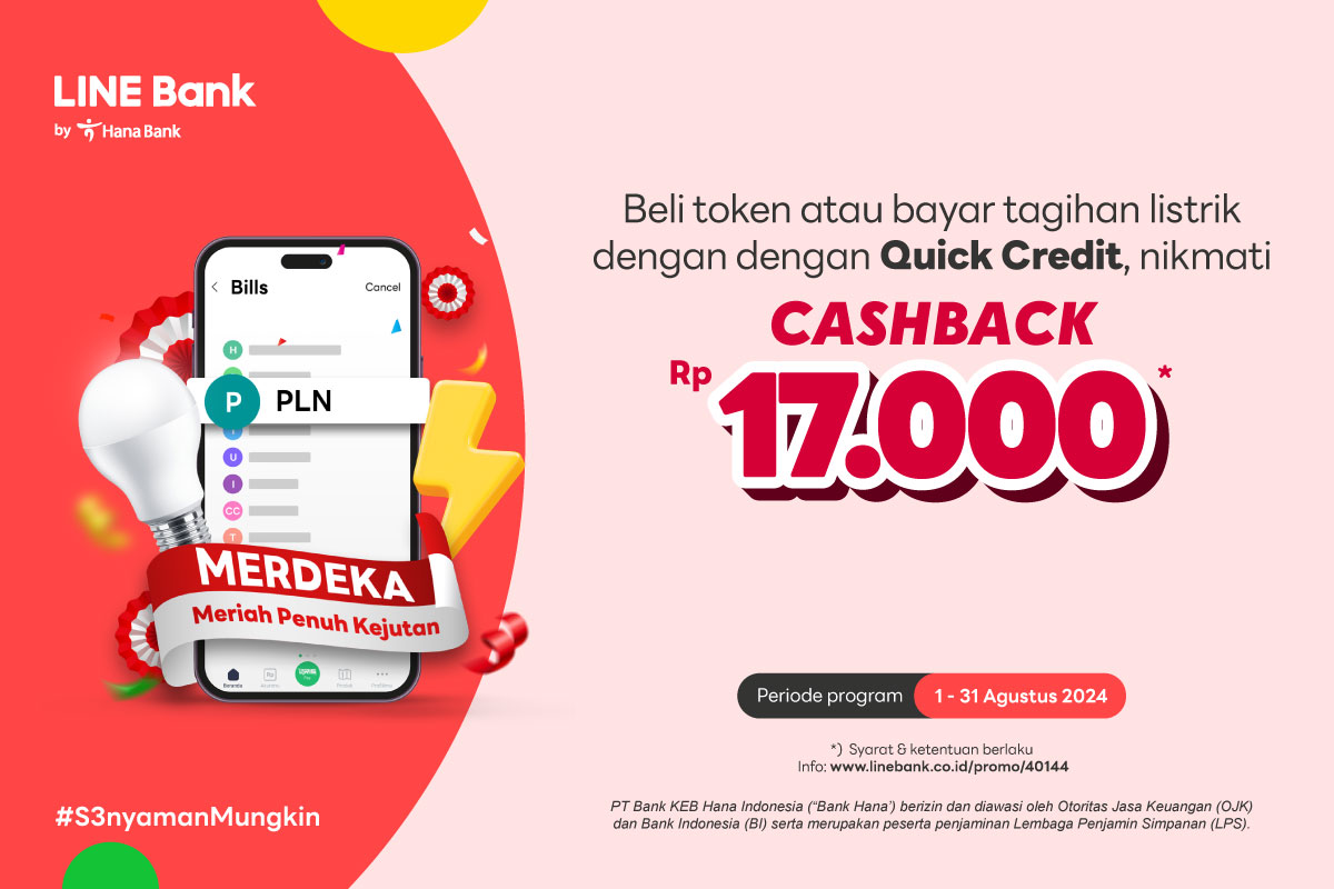 Promo Merdeka -  PLN (Quick Credit)