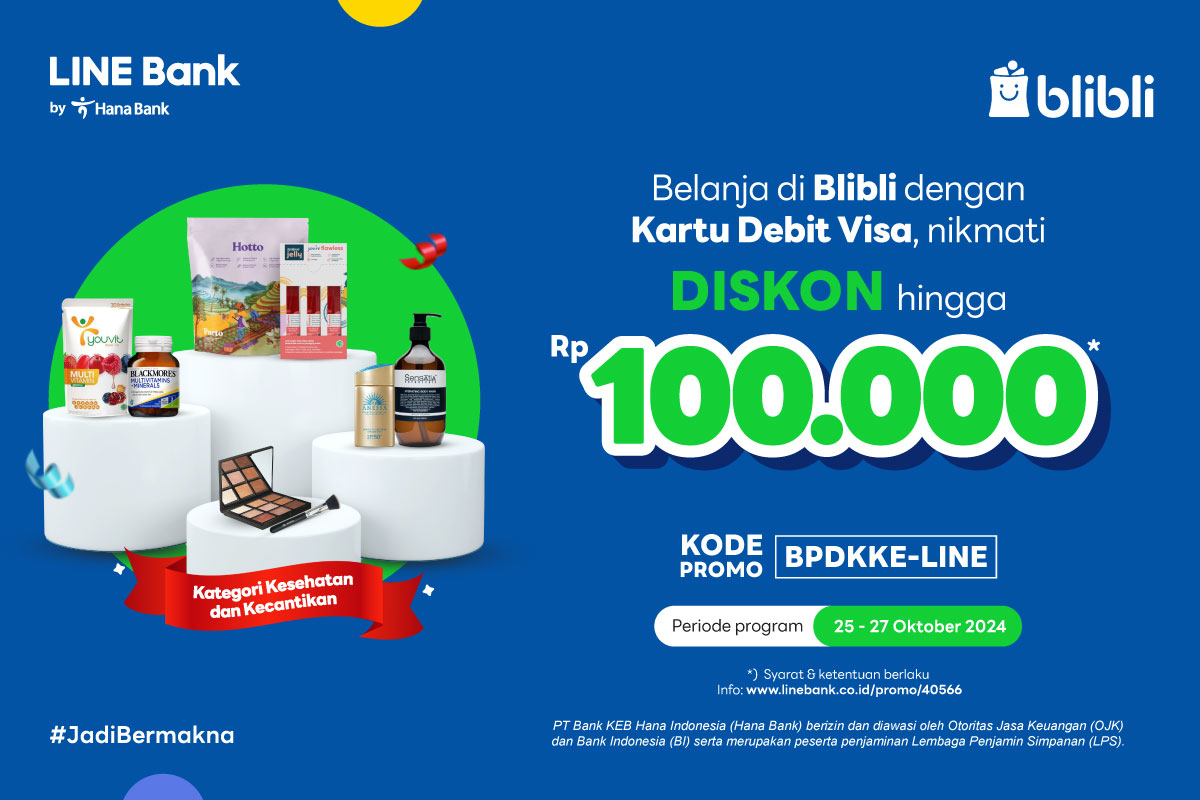 Promo Blibli - Kategori Kesehatan & Kecantikan