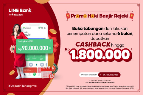 Buka rekening & lakukan penempatan dana selama 6 bulan dapatkan cashback hingga Rp1.800.000