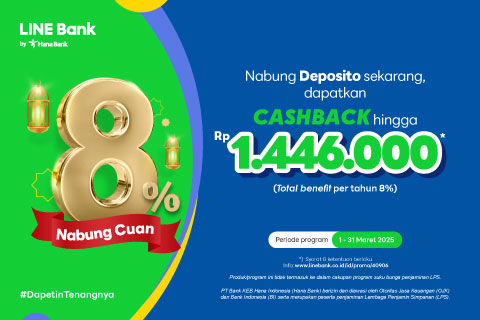 Nabung Deposito, dapatkan cashback s/d Rp1.446.000 