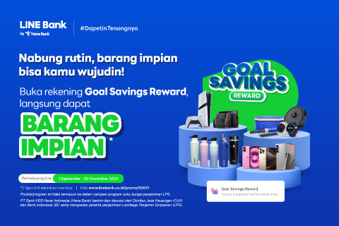 Buka rekening Goal Savings Reward, langsung dapat barang impian