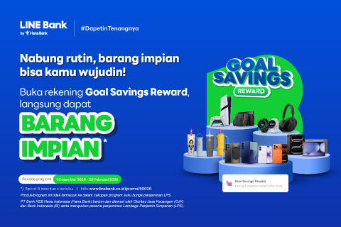 Buka rekening Goal Savings Reward, langsung dapat barang impian