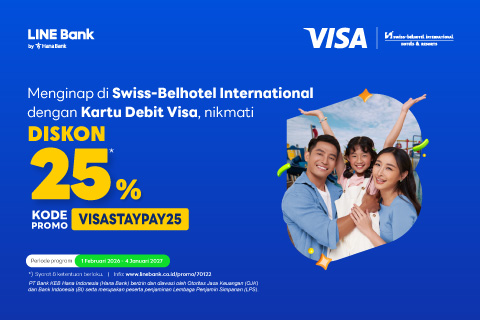 Menginap di Swiss-Belhotel International dengan Kartu Debit Visa, nikmati Diskon 25%