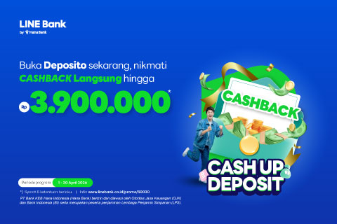 Buka  Deposito Rewards sekarang, nikmati cashback hingga Rp3.9 juta 