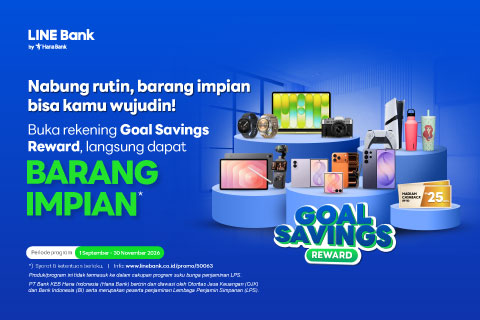 Buka rekening Goal Savings Reward, langsung dapat barang impian