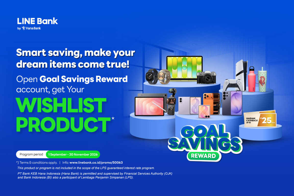Open Goal Savings Reward account, get your wishlist product